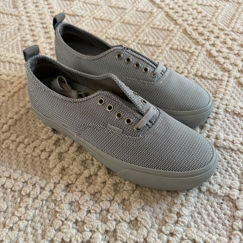 NIB Vans Vault x Krink Authentic LX Medium Gray Sneakers